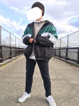 「BASQUE magenta（バスクマゼンタ）のアイテム（ニット/セーター）」を使った、シダ。さん（メンズ・162cm）の冬コーディネート