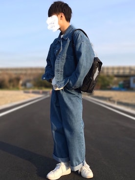 シダ。さん（メンズ・162cm）の春コーディネート