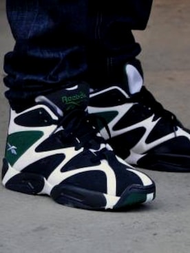 「Reebok（リーボック）のアイテム（スニーカー、ブラック系）」を使った、takkさん（メンズ・160cm）の秋コーディネート