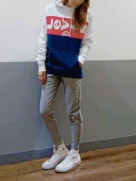 「スポーツカジュアル」｜asukaさん（レディース・168cm）の冬コーディネート