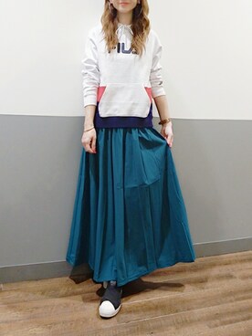 「FILA」｜asukaさん（レディース・168cm）の春コーディネート