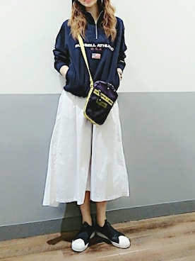 「CONVERSE（コンバース）のアイテム（バッグ）」を使った、asukaさん（レディース・168cm）の春コーディネート