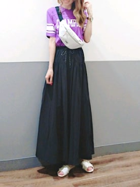 「カレッジ」｜asukaさん（レディース・168cm）の春コーディネート