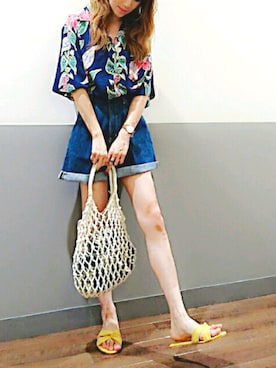 「reyn spooner（レインスプーナー）のアイテム」を使った、asukaさん（レディース・168cm）の夏コーディネート