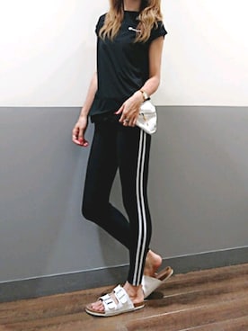 「Champion」｜asukaさん（レディース・168cm）の夏コーディネート