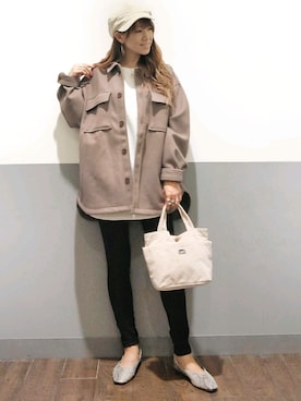 「RAG MACHINE（ラグマシーン）のアイテム（パンツ）」を使った、asukaさん（レディース・168cm）の秋コーディネート