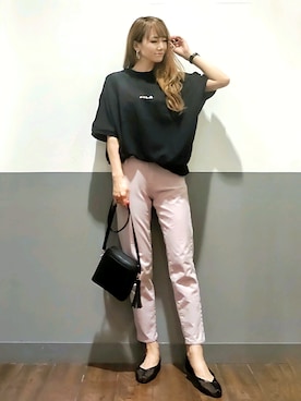 「FILA」｜asukaさん（レディース・168cm）の春コーディネート