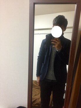 「Right-on（ライトオン）のアイテム（テーラードジャケット）」を使った、ケンセイさん（メンズ・172cm）の冬コーディネート