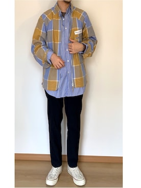 「アイテム（ブルゾン）」を使った、たかゆうきさん（メンズ・168cm・30代）の春コーディネート