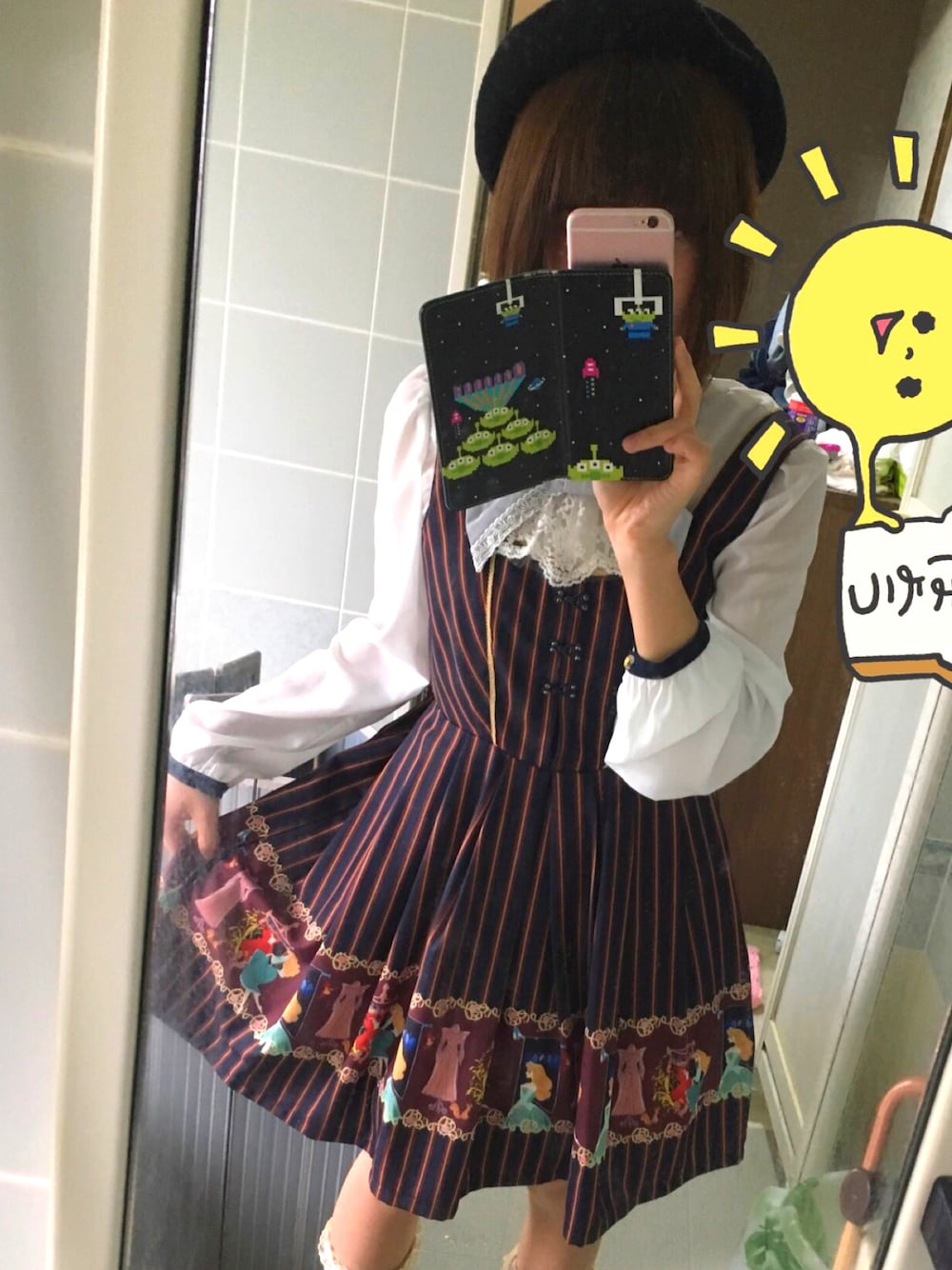 「シークレットハニー」｜「Secret Honeyのアイテム（ワンピース、レッド系）」を使った、本田ひよさん（レディース・153cm）の春コーディネートの1枚目の写真