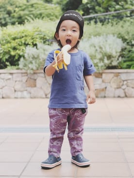 「WILD THINGS（ワイルドシングス）のアイテム（パンツ）」を使った、zenさん（キッズ・90cm）の春コーディネート