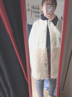 「Lee（リー）のアイテム（ニット/セーター）」を使った、K☆eiさん（レディース・146cm）の冬コーディネート