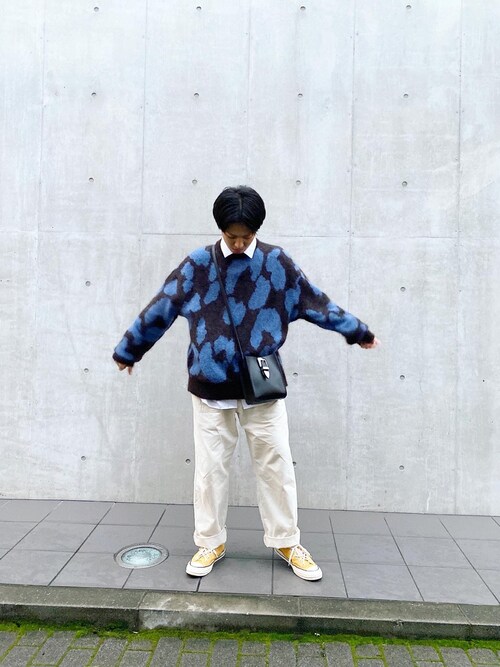 美品】Maison Special 20AW レオパードクルーネックニット