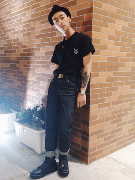 「SHEPHERD（シェパード）のアイテム」を使った、小潘さん（メンズ・176cm）の夏コーディネート