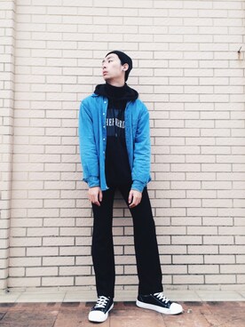 「SHEPHERD（シェパード）のアイテム」を使った、小潘さん（メンズ・176cm）の冬コーディネート