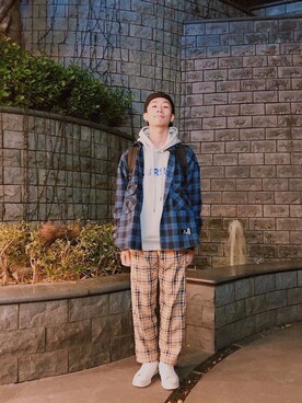 「SHEPHERD（シェパード）のアイテム」を使った、小潘さん（メンズ・176cm）の冬コーディネート
