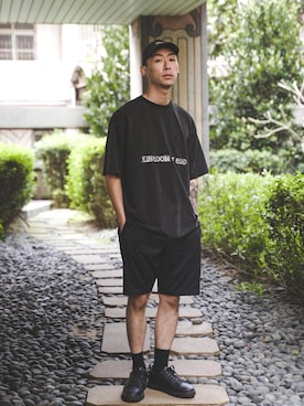 「SHEPHERD（シェパード）のアイテム（帽子）」を使った、小潘さん（メンズ・176cm）の春コーディネート
