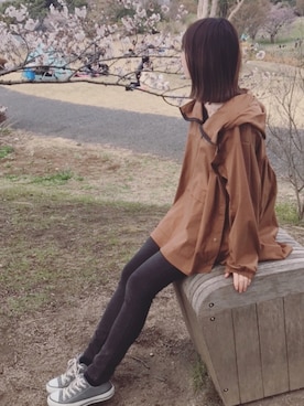 「Kastane」｜「アイテム（パーカー）」を使った、Murielさん（レディース・163cm）の春コーディネート