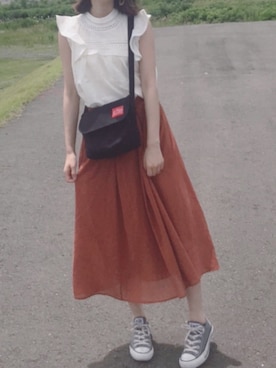 「Manhattan Portage」｜「アイテム（シャツ/ブラウス）」を使った、Murielさん（レディース・163cm）の夏コーディネート