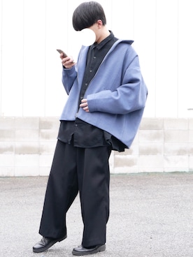 「アイテム（ブルゾン）」を使った、89さん（メンズ・168cm・10代）の冬コーディネート