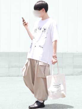 「Clut（クルト）のアイテム」を使った、89さん（メンズ・168cm）の夏コーディネート