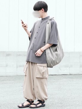 「Clut（クルト）のアイテム」を使った、89さん（メンズ・168cm）の夏コーディネート