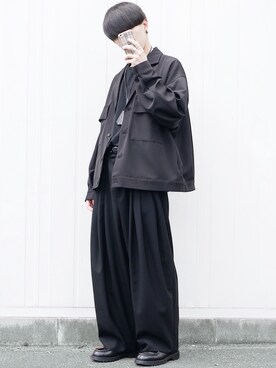 「HARE」｜「アイテム（モカシン/デッキシューズ）」を使った、89さん（メンズ・168cm）の秋コーディネート