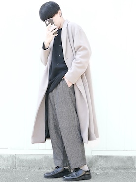 「Tabio（タビオ）のTabio MEN/ メンズ 太リブショートソックス（ソックス/靴下）」を使った、89さん（メンズ・168cm）の冬コーディネート