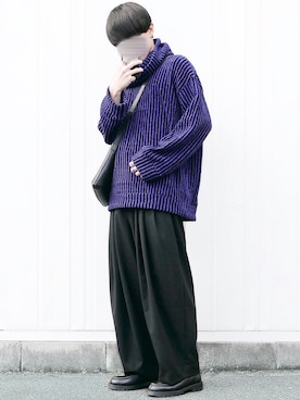 「KLEMAN（クレマン）の＜KLEMAN＞ PADRE/シューズ（モカシン/デッキシューズ）」を使った、89さん（メンズ・168cm）の冬コーディネート