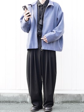 「KLEMAN（クレマン）の＜KLEMAN＞ PADRE/シューズ（モカシン/デッキシューズ）」を使った、89さん（メンズ・168cm）の冬コーディネート