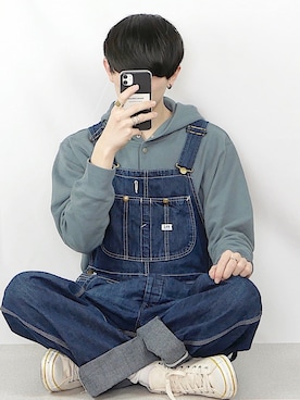 「URBAN RESEARCH DOORS」｜「アイテム（オールインワン・サロペット）」を使った、89さん（メンズ・168cm）の春コーディネート