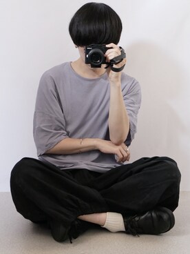 「KAZUYUKI KUMAGAI」｜「アイテム（その他）」を使った、89さん（メンズ・168cm）の夏コーディネート