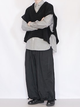 「MINUS（マイナス）のアイテム（トップス）」を使った、89さん（メンズ・168cm）の秋コーディネート