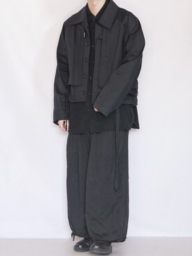 「トレンチ」｜「アイテム（ブルゾン）」を使った、89さん（メンズ・168cm）の冬コーディネート