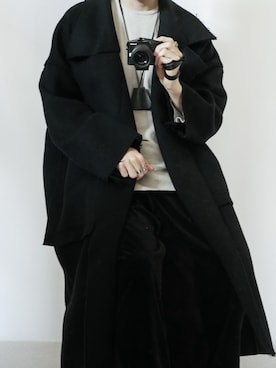 「my beautiful landlet（マイビューティフルランドレット）のアイテム（トレンチコート）」を使った、89さん（メンズ・168cm）の冬コーディネート
