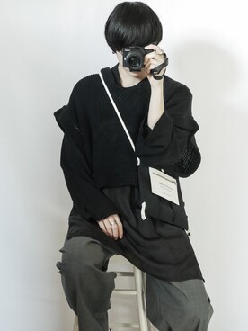 「MINUS（マイナス）のアイテム（トップス）」を使った、89さん（メンズ・168cm）の冬コーディネート