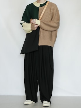 「配色」｜「アイテム（その他）」を使った、89さん（メンズ・168cm）の冬コーディネート