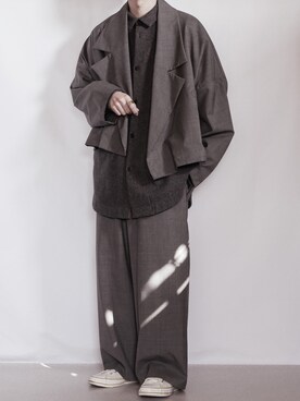「my beautiful landlet（マイビューティフルランドレット）のアイテム（ブルゾン）」を使った、89さん（メンズ・168cm）の冬コーディネート