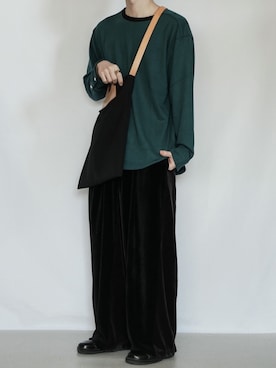 「Quatorze（キャトルズ）のアイテム」を使った、89さん（メンズ・168cm）の春コーディネート