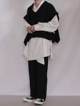 「sunsea」｜「アイテム（その他）」を使った、89さん（メンズ・168cm）の春コーディネート