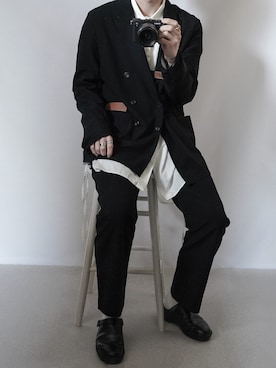 「sunsea」｜「アイテム（その他シューズ）」を使った、89さん（メンズ・168cm）の春コーディネート