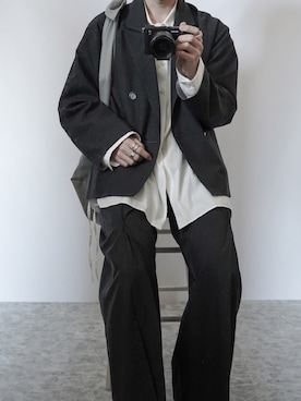 「Quatorze（キャトルズ）のアイテム」を使った、89さん（メンズ・168cm）の春コーディネート