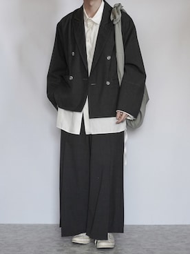 「Quatorze（キャトルズ）のアイテム」を使った、89さん（メンズ・168cm）の春コーディネート