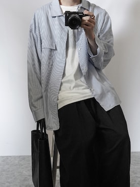 「THEE（シー）のアイテム」を使った、89さん（メンズ・168cm）の春コーディネート