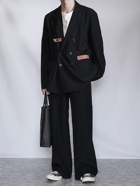 「sunsea」｜「アイテム（その他）」を使った、89さん（メンズ・168cm）の春コーディネート