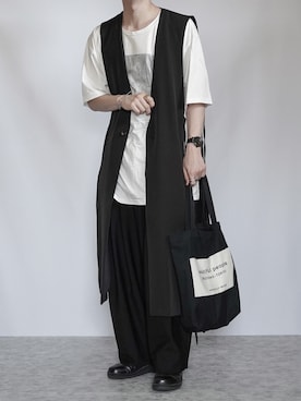 「0658（ゼロロクゴーハチ）のアイテム」を使った、89さん（メンズ・168cm）の春コーディネート