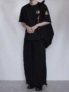 「yoko sakamoto（ヨーコサカモト）のアイテム（パンツ）」を使った、89さん（メンズ・168cm）の春コーディネート