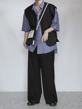 「THEE（シー）のアイテム」を使った、89さん（メンズ・168cm）の夏コーディネート