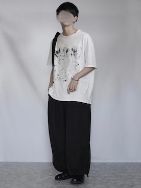 「yoko sakamoto（ヨーコサカモト）のアイテム（パンツ）」を使った、89さん（メンズ・168cm）の夏コーディネート