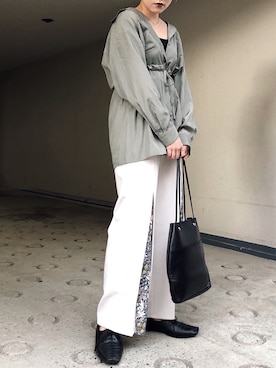 「JEANASIS（ジーナシス）のアイテム（バレエシューズ）」を使った、Naoさん（レディース・158cm）の春コーディネート
